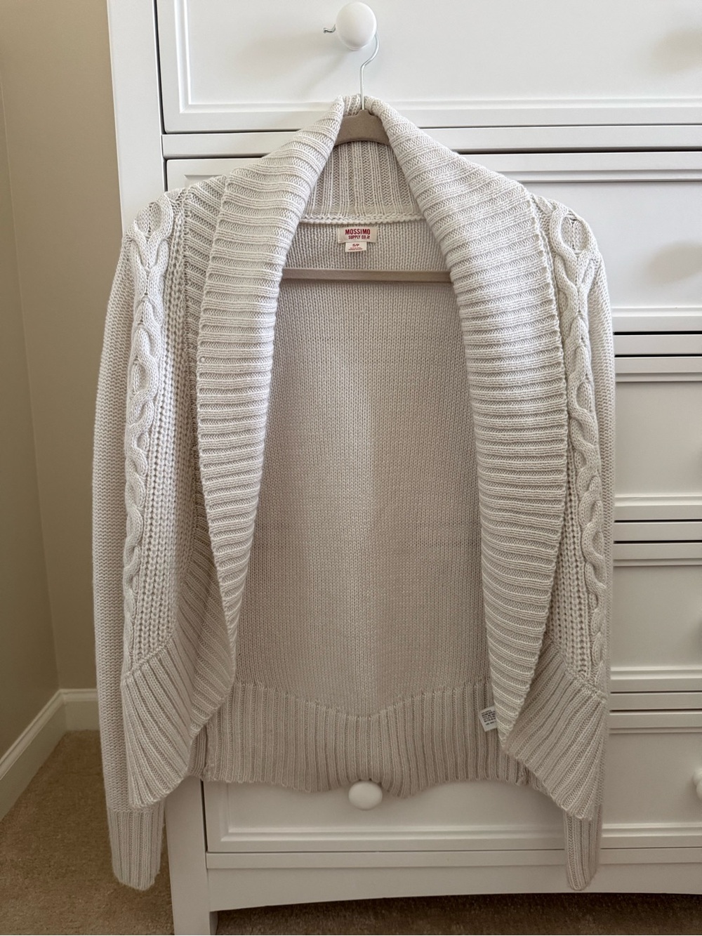 Mossimo Ivory Cardigan Sweater (S)